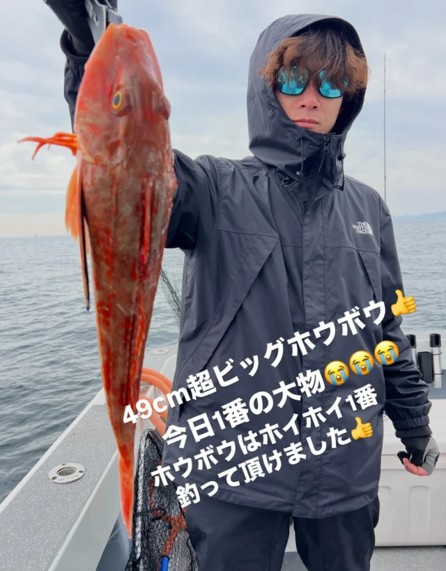 ジギングタイラバ便
今日も東西南北とよ〜走り回りましたが自分がツイてなかった日でしたね😭😭😭
朝一からすぐに大物ヒットするもラインブレイク😭
次はジグのフックごと持ってかれフックアウト😭
弱深海まで行っても反応はあるのになかなか食わず😭
お土産のホウボウ狙いに行った後に僚船から食い出しましたよ‼️
と連絡を受け激チン😭😭
結果ホウボウとチビトラで終了でした🙇‍♀️
ホウボウはパターンハマった方はホイホイと短時間で釣れましたが
これでは走り回った甲斐がありませんね😭
しかしこう言う日もありますのでまた頑張ります‼️
本日はお疲れ様でした🙇‍♀️
またよろしくお願いします🙇
#ジギング
#タイラバ
#伊勢湾ジギング
#伊勢湾タイラバ

#DEEPタイラバ